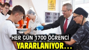 Her gün 1700 öğrenci yararlanıyor…