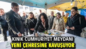 Kınık Cumhuriyet Meydanı yeni çehresine kavuşuyor