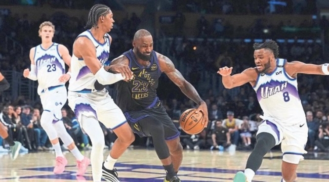 LeBron rekor kırdı Lakers maçı kazandı