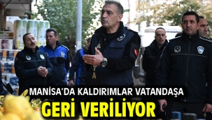 Manisa'da Kaldırımlar Vatandaşa Geri Veriliyor