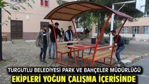 Turgutlu Belediyesi Park ve Bahçeler Müdürlüğü Ekipleri Yoğun Çalışma İçerisinde