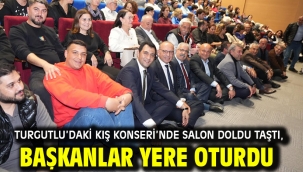 Turgutlu'daki Kış Konseri'nde Salon Doldu Taştı, Başkanlar Yere Oturdu