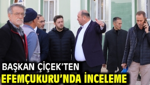 Başkan Çiçek'ten Efemçukuru'nda İnceleme
