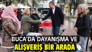 Buca'da dayanışma ve alışveriş bir arada
