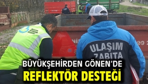 Büyükşehirden Gönen'de reflektör desteği