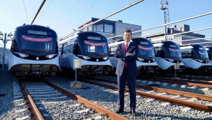 İmamoğlu: Bugün 40 adet yeni metro aracımızı teslim aldık, ekonomik krize rağmen yatırımlar sürüyor