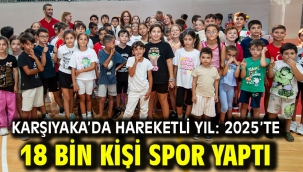 Karşıyaka'da hareketli yıl: 2025'te 18 bin kişi spor yaptı