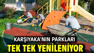 Karşıyaka'nın parkları tek tek yenileniyor