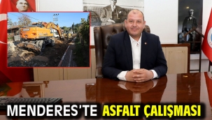 Menderes'te Asfalt Çalışması