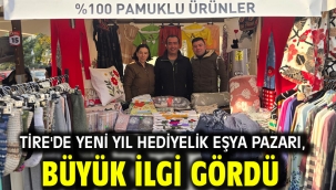 Tire'de Yeni Yıl Hediyelik Eşya Pazarı, büyük ilgi gördü