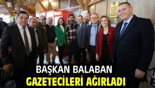 BAŞKAN BALABAN GAZETECİLERİ AĞIRLADI