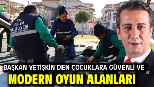 Başkan Yetişkin'den Çocuklara Güvenli Ve Modern Oyun Alanları