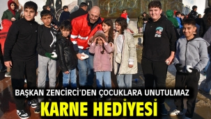 Başkan Zencirci'den Çocuklara Unutulmaz Karne Hediyesi