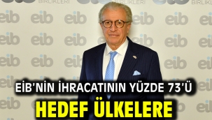 EİB'nin ihracatının yüzde 73'ü hedef ülkelere