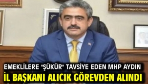 Emeklilere "şükür" tavsiye eden MHP Aydın İl Başkanı Alıcık görevden alındı