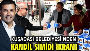 Kuşadası Belediyesi'nden Kandil Simidi İkramı