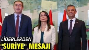 Liderlerden "Suriye" mesajı