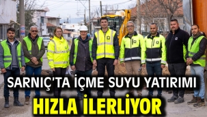 Sarnıç'ta içme suyu yatırımı hızla ilerliyor