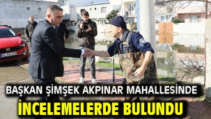Başkan Şimşek Akpınar Mahallesinde İncelemelerde Bulundu