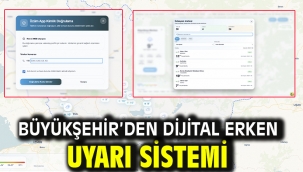 Büyükşehir'den Dijital Erken Uyarı Sistemi
