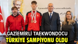 Gaziemirli taekwondocu Türkiye şampiyonu oldu