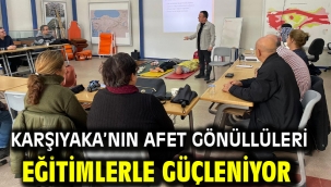 Karşıyaka'nın afet gönüllüleri eğitimlerle güçleniyor