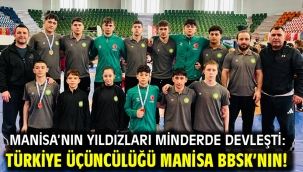 Manisa'nın Yıldızları Minderde Devleşti: Türkiye Üçüncülüğü Manisa BBSK'nın!