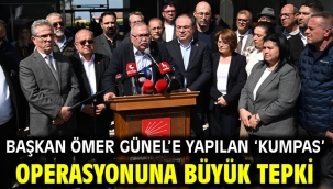 BAŞKAN ÖMER GÜNEL'E YAPILAN 'KUMPAS' OPERASYONUNA BÜYÜK TEPKİ
