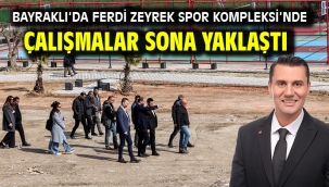 Bayraklı'da Ferdi Zeyrek Spor Kompleksi'nde Çalışmalar Sona Yaklaştı