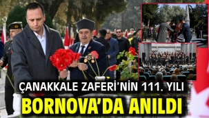 Çanakkale Zaferi'nin 111. Yılı Bornova'da anıldı