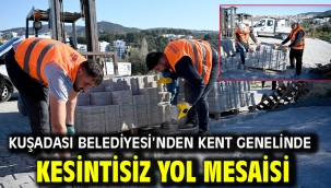 Kuşadası Belediyesi'nden Kent Genelinde Kesintisiz Yol Mesaisi