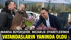 Manisa Büyükşehir, Mezarlık Ziyaretlerinde Vatandaşların Yanında Oldu
