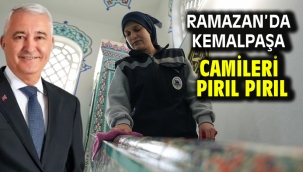 Ramazan'da Kemalpaşa Camileri Pırıl Pırıl