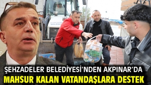 Şehzadeler Belediyesi'nden Akpınar'da Mahsur Kalan Vatandaşlara Destek