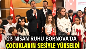 23 Nisan ruhu Bornova'da çocukların sesiyle yükseldi
