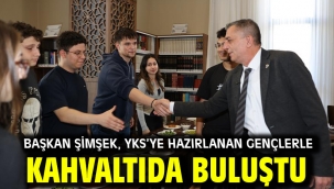Başkan Şimşek, Yks'ye Hazırlanan Gençlerle Kahvaltıda Buluştu