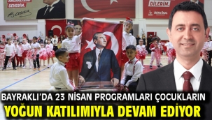 Bayraklı'da 23 Nisan Programları Çocukların Yoğun Katılımıyla Devam Ediyor