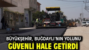 Büyükşehir, Buğdaylı'nın yolunu güvenli hale getirdi