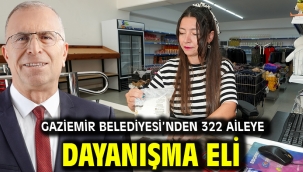 Gaziemir Belediyesi'nden 322 aileye dayanışma eli