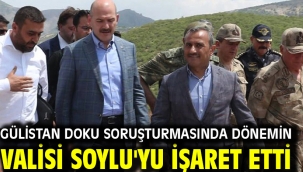 Gülistan Doku soruşturmasında dönemin valisi Soylu'yu işaret etti