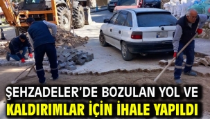Şehzadeler'de Bozulan Yol Ve Kaldırımlar İçin İhale Yapıldı