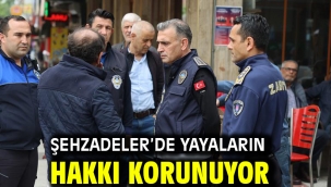 Şehzadeler'de Yayaların Hakkı Korunuyor