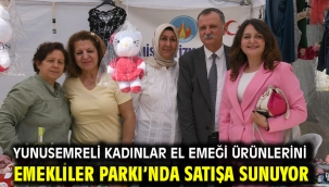 Yunusemreli Kadınlar El Emeği Ürünlerini Emekliler Parkı'nda Satışa Sunuyor