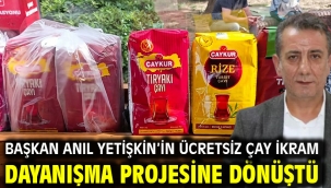 Başkan Anıl Yetişkin'in Ücretsiz Çay İkramı Dayanışma Projesine Dönüştü