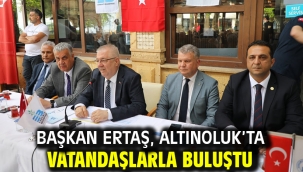 Başkan Ertaş, Altınoluk'ta vatandaşlarla buluştu