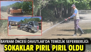Bayram Öncesi Davutlar'da Temizlik Seferberliği: Sokaklar Pırıl Pırıl Oldu