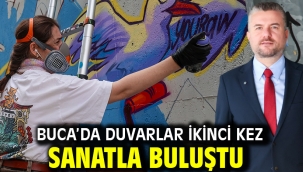 Buca'da duvarlar ikinci kez sanatla buluştu