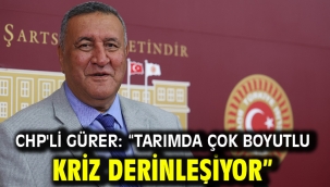 CHP'li GÜRER: "TARIMDA ÇOK BOYUTLU KRİZ DERİNLEŞİYOR"