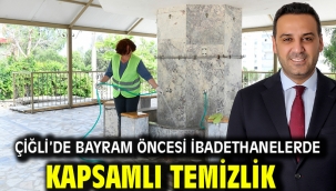 Çiğli'de Bayram Öncesi İbadethanelerde Kapsamlı Temizlik