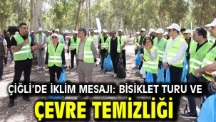Çiğli'de İklim Mesajı: Bisiklet Turu ve Çevre Temizliği